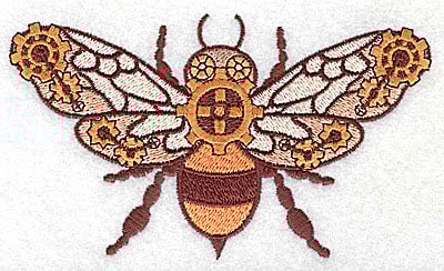 Embroidery Design: Steampunk fly large<br> 4.99w X 2.95h | Embroidery Legacy Embroidery Design: Steampunk fly large<br> 4.99w X 2.95h