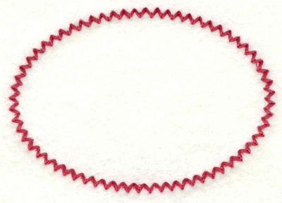 Embroidery Design: Spiral stitch one hundred fifty seven oval<br>3.91w X 2.79h
