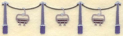 Embroidery Design: Ski lifts<br>7.00w X 1.96h | Embroidery Legacy Embroidery Design: Ski lifts<br>7.00w X 1.96h