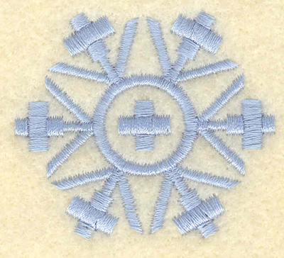 Embroidery Design: Snowflake with center cross<br>1.98w X 1.76h | Embroidery Legacy Embroidery Design: Snowflake with center cross<br>1.98w X 1.76h
