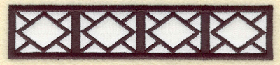 Embroidery Design: Applique Border geometric<br>5.85w X 1.24h