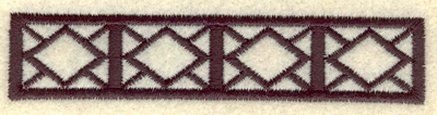 Embroidery Design: Geometric border<br>3.90w X 0.83h