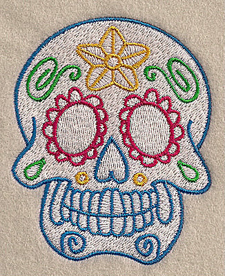 Embroidery Design: Skull A<br> 2.80w X 3.47h