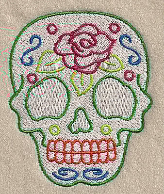 Embroidery Design: Skull C<br> 2.84w X 3.51h | Embroidery Legacy Embroidery Design: Skull C<br> 2.84w X 3.51h