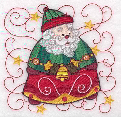 Embroidery Design: Santa B large<br> 4.92w X 4.96h | Embroidery Legacy Embroidery Design: Santa B large<br> 4.92w X 4.96h