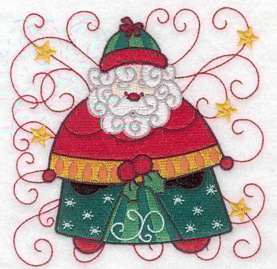 Embroidery Design: Santa G large<br> 4.95w X 5.00h