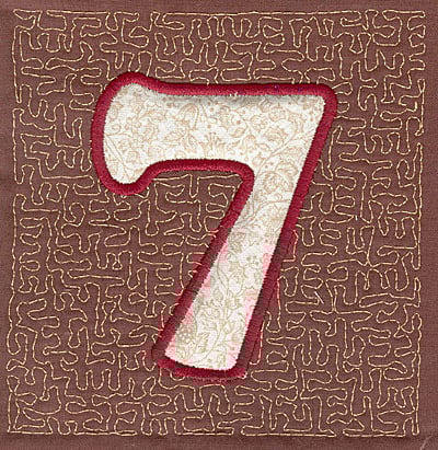 Embroidery Design: 7 Stipple A applique<br>3.94w X 3.82h | Embroidery Legacy Embroidery Design: 7 Stipple A applique<br>3.94w X 3.82h