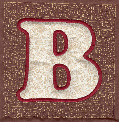 Embroidery Design: B Stipple A applique<br>3.94w X 3.82h
