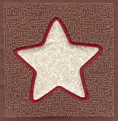 Embroidery Design: Star Stipple A<br>3.97w X 3.82h