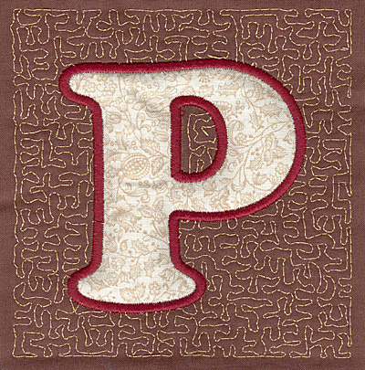 Embroidery Design: P Stipple A<br>3.94w X 3.82h