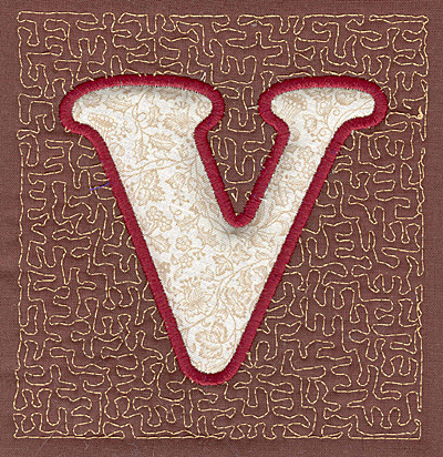 Embroidery Design: V Stipple A <br>4.00w X 3.82h
