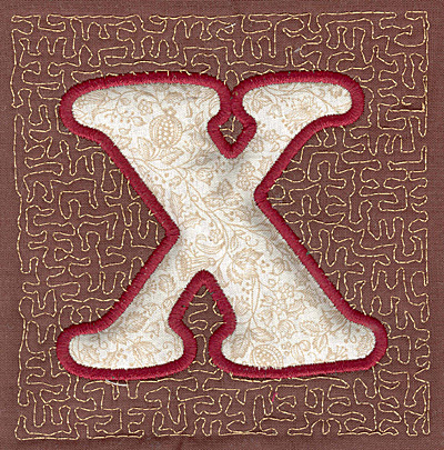 Embroidery Design: X Stipple A<br>3.94w X 3.82h
