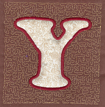 Embroidery Design: Y Stipple A<br>4.00w X 3.82h