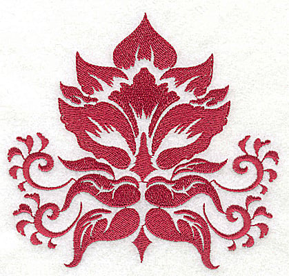 Embroidery Design: Stencil Flower B large<br> 4.93w X 4.67h
