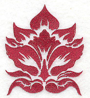 Embroidery Design: Stencil Flower B without swirls<br> 3.00w X 3.50h