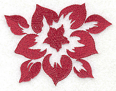 Embroidery Design: Stencil Flower G large<br> 3.50w X 2.75h