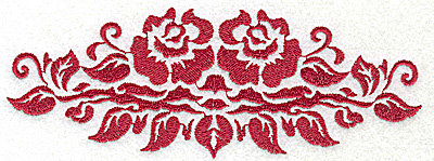 Embroidery Design: Stencil Flowers J large<br> 6.50w X 2.36h