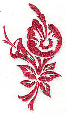 Embroidery Design: Stencil Flower L Calla Lily large<br> 2.79w X 4.96h | Embroidery Legacy Embroidery Design: Stencil Flower L Calla Lily large<br> 2.79w X 4.96h