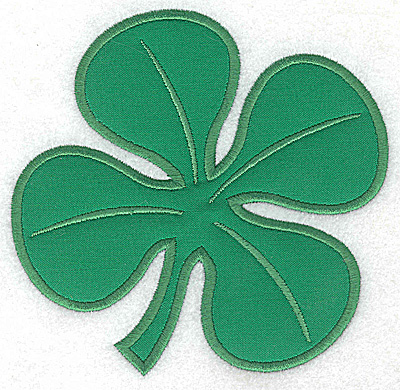 Embroidery Design: Clover applique large<br> 5.13w X 4.99h