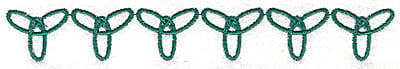 Embroidery Design: Forever symbol row<br> 6.39w X 0.88h