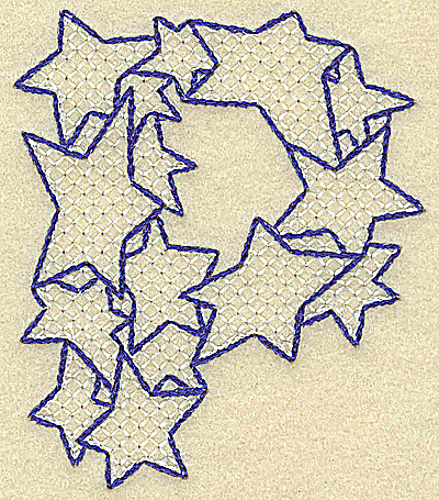 Embroidery Design: P large<br> 2.99w X 3.50h