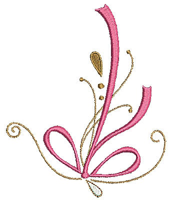 Embroidery Design: Summer floral <br> 4.53w X 5.46h