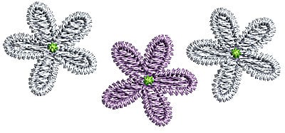 Embroidery Design: Summer flower 12<br> 1.58w X 0.70h