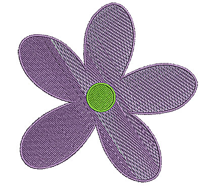 Embroidery Design: Summer flower 15<br> 4.24w X 4.25h | Embroidery Legacy Embroidery Design: Summer flower 15<br> 4.24w X 4.25h