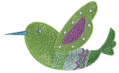 Embroidery Design: Birdie 4<br> 4.96w X 3.79h