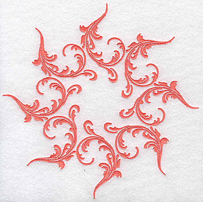 Embroidery Design: Swirl element 1B<br> 7.64w X 7.64h