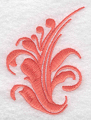 Embroidery Design: Swirl element 2A<br> 2.13w X 2.84h