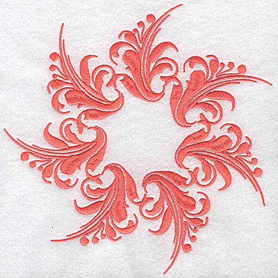 Embroidery Design: Swirl element 2B<br> 7.67w X 7.74h