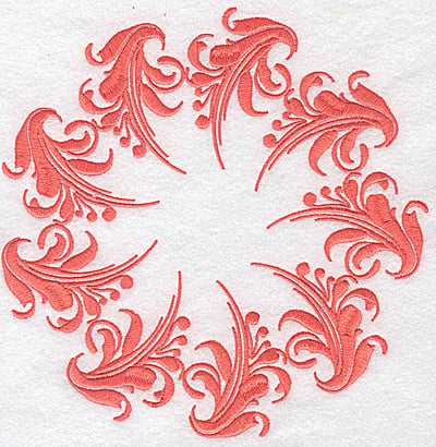 Embroidery Design: Swirl element 2C<br> 7.76w X 7.72h