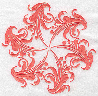 Embroidery Design: Swirl element 2D<br> 6.43w X 6.13h