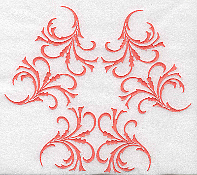Embroidery Design: Swirl element 3D<br> 7.74w X 6.71h