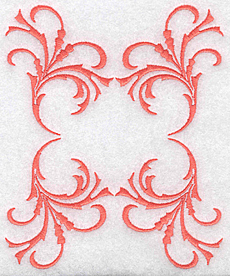 Embroidery Design: Swirl element 3E<br> 4.85w X 5.87h