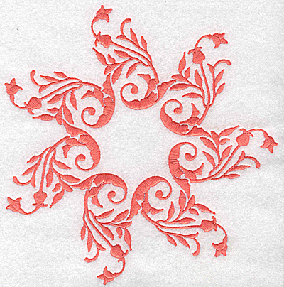 Embroidery Design: Swirl element 4B<br> 7.54w X 7.69h