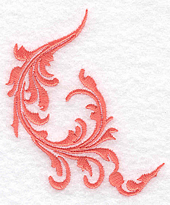 Embroidery Design: Swirl element 5A<br> 2.74w X 3.31h