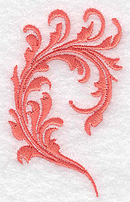 Embroidery Design: Swirl element 5C<br> 1.78w X 2.91h