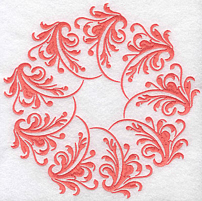 Embroidery Design: Swirl element 6B<br> 7.75w X 7.73h