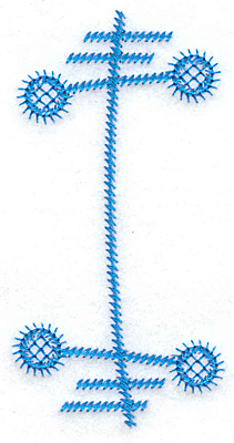 Embroidery Design: I large<br> 1.93w X 3.80h