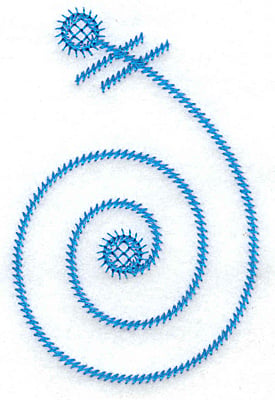 Embroidery Design: J large<br> 2.43w X 3.72h