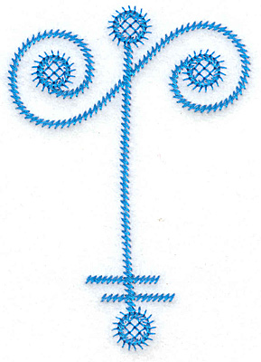 Embroidery Design: T large<br> 2.73w X 3.89h