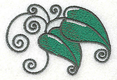 Embroidery Design: Leaves and vines A<br> 2.90w X 1.95h