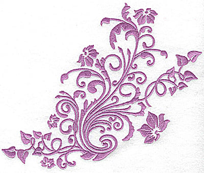 Embroidery Design: Ivy swirls large<br> 7.72w X 6.46h