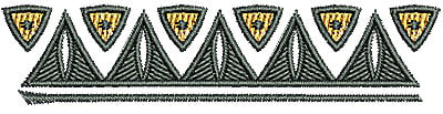 Embroidery Design: Southwest border<br> 3.15w X 0.71h