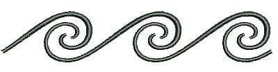Embroidery Design: Southwest swirls<br> 4.48w X 0.83h