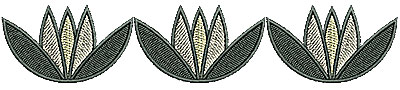 Embroidery Design: Southwest floral border<br> 6.19w X 1.21h | Embroidery Legacy Embroidery Design: Southwest floral border<br> 6.19w X 1.21h