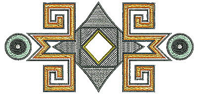 Embroidery Design: Southwestern design 1<br> 5.51w X 2.65h | Embroidery Legacy Embroidery Design: Southwestern design 1<br> 5.51w X 2.65h