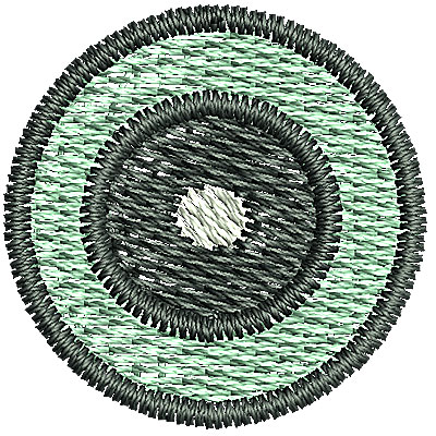 Embroidery Design: Circle<br> 0.79w X 0.79h